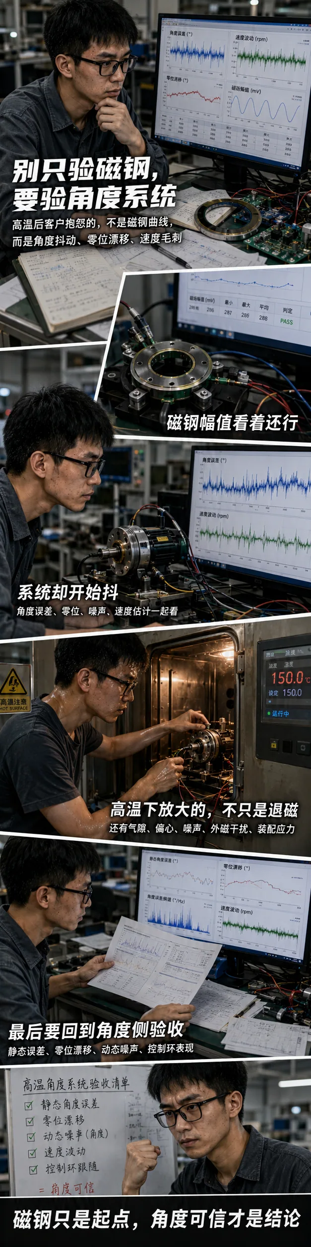 别只验磁钢:磁编码器高温验证,最后必须落到角度系统