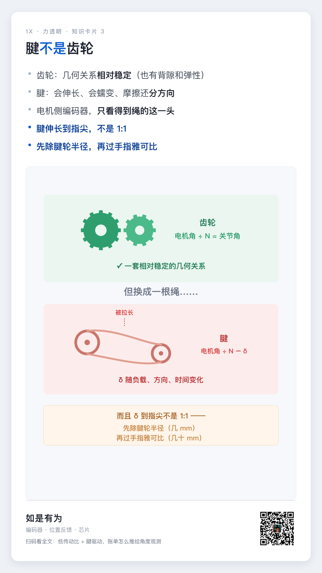 机器人腱伸长 0.2 毫米，指尖却偏了 1.7 毫米——你的＂编码器＂只看得到绳的这一头