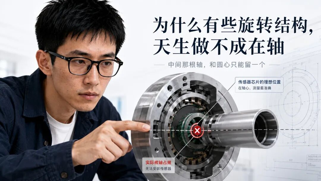 不是芯片不够准:中空轴为什么把磁编码器逼成离轴
