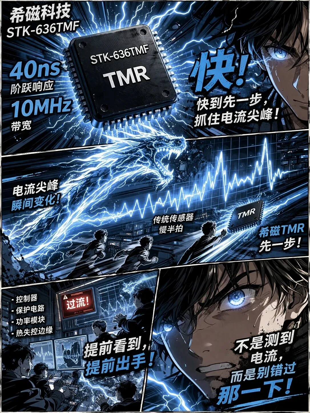 希磁STK-636TMF：高频电流检测