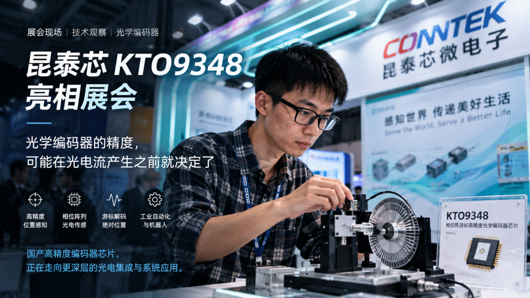 昆泰芯 KTO9348:光学编码器的角度误差,可能在光电流产生之前就决定了