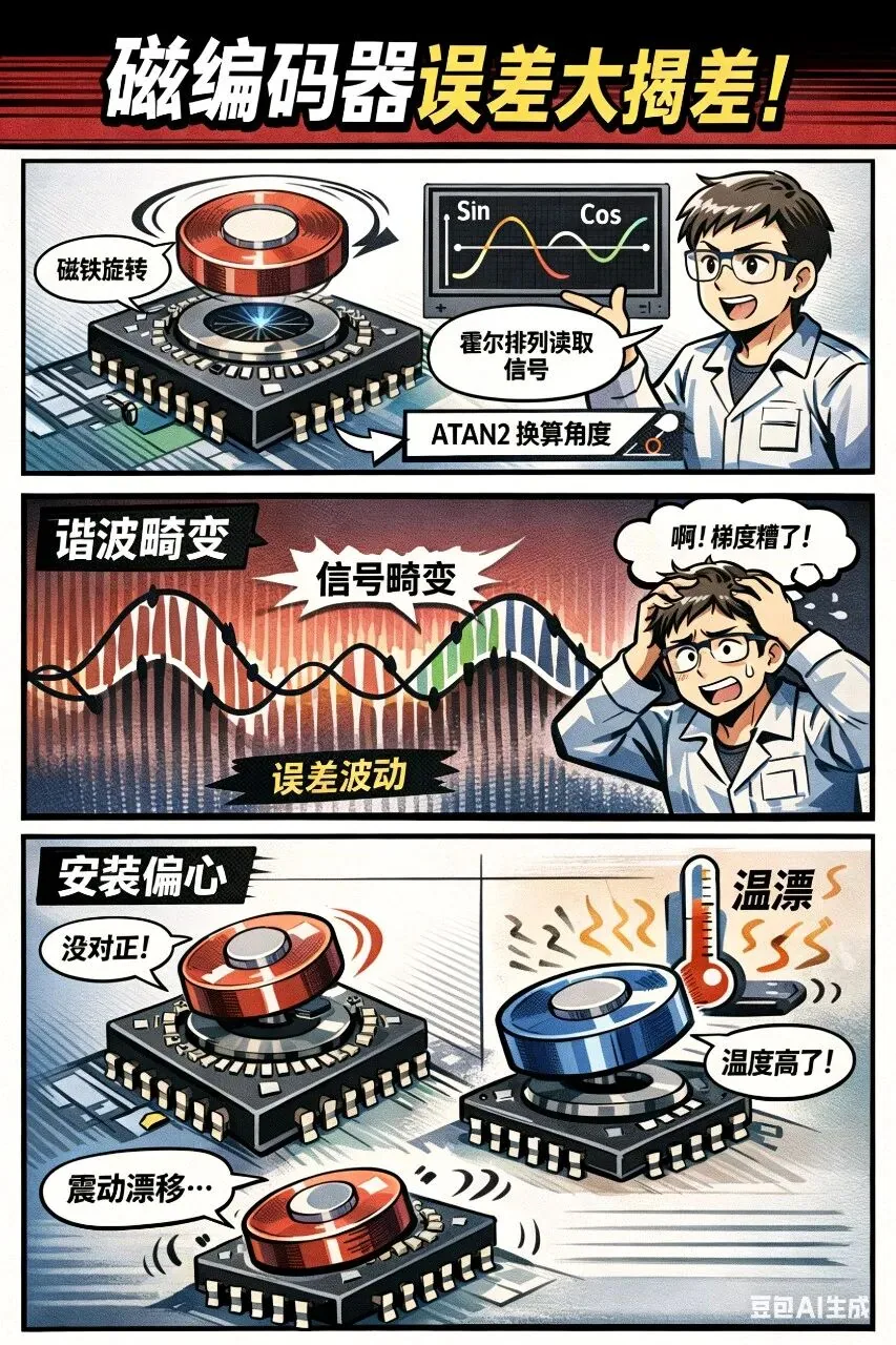 为什么两块普通磁编码器，能比一块高价的测得更准？