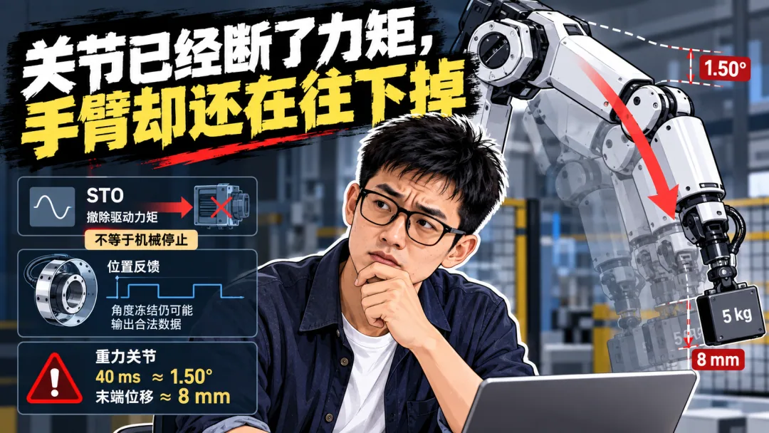 关节已经断了力矩，手臂却还在往下掉