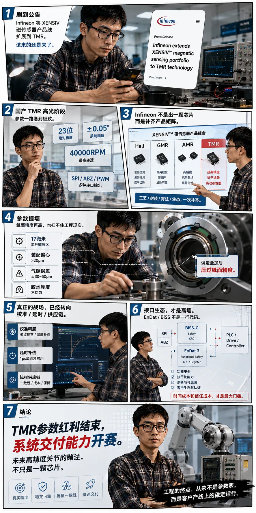 英飞凌 TLE5502 补齐 TMR,但国产磁编码器只拼 ±0.05° 精度,会导致机器人关节选型转向供应链和接口生态