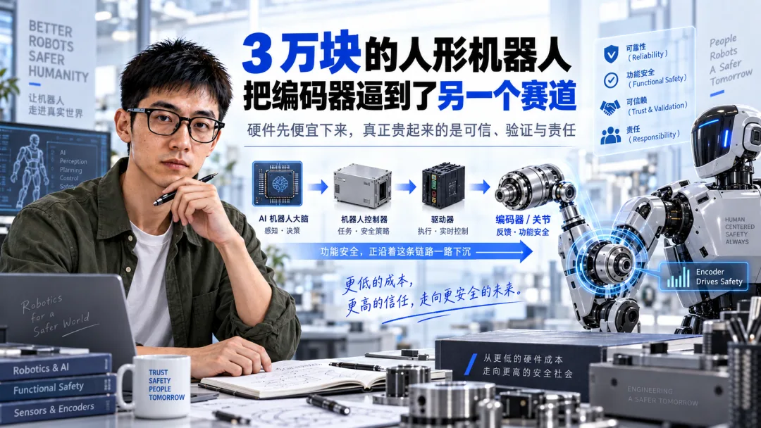 3 万块的人形机器人,把编码器逼到了另一个赛道