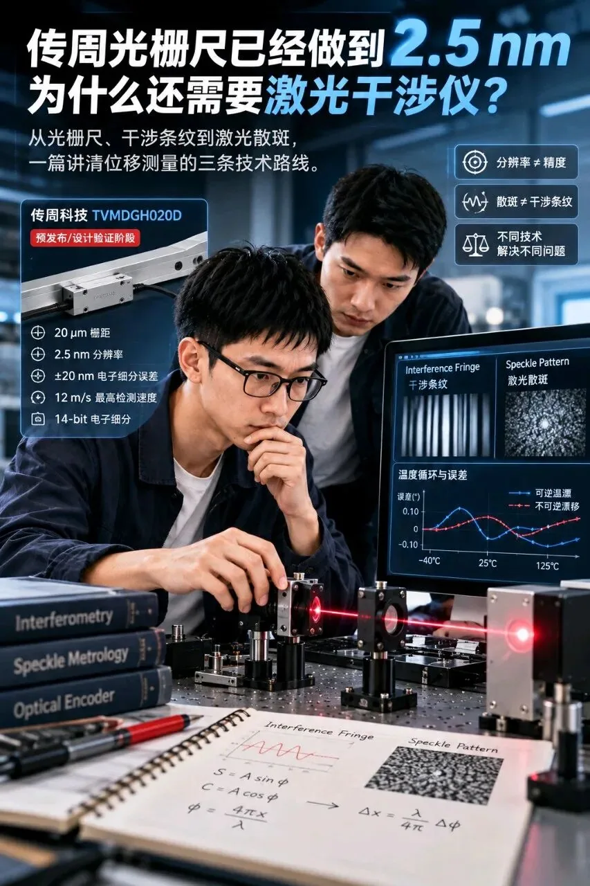 光栅尺已经做到 2.5 nm,为什么还需要激光干涉仪?