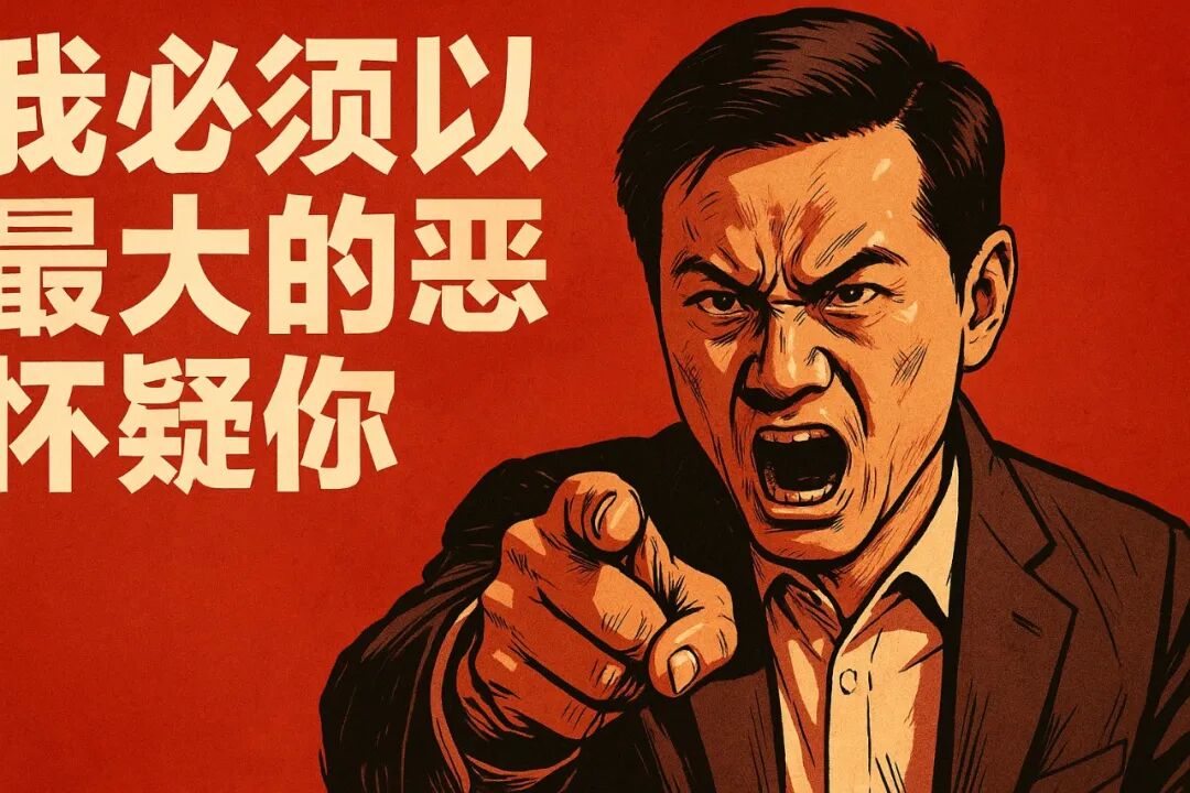 我必须以最大的恶意怀疑你