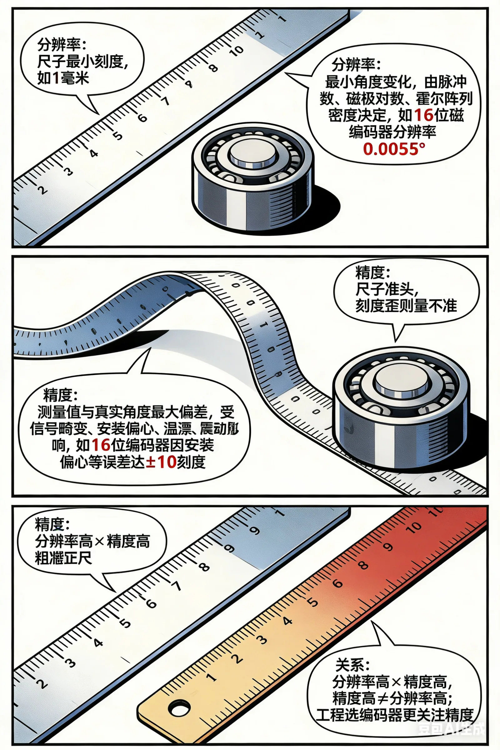 编码器的分辨率和精度区别