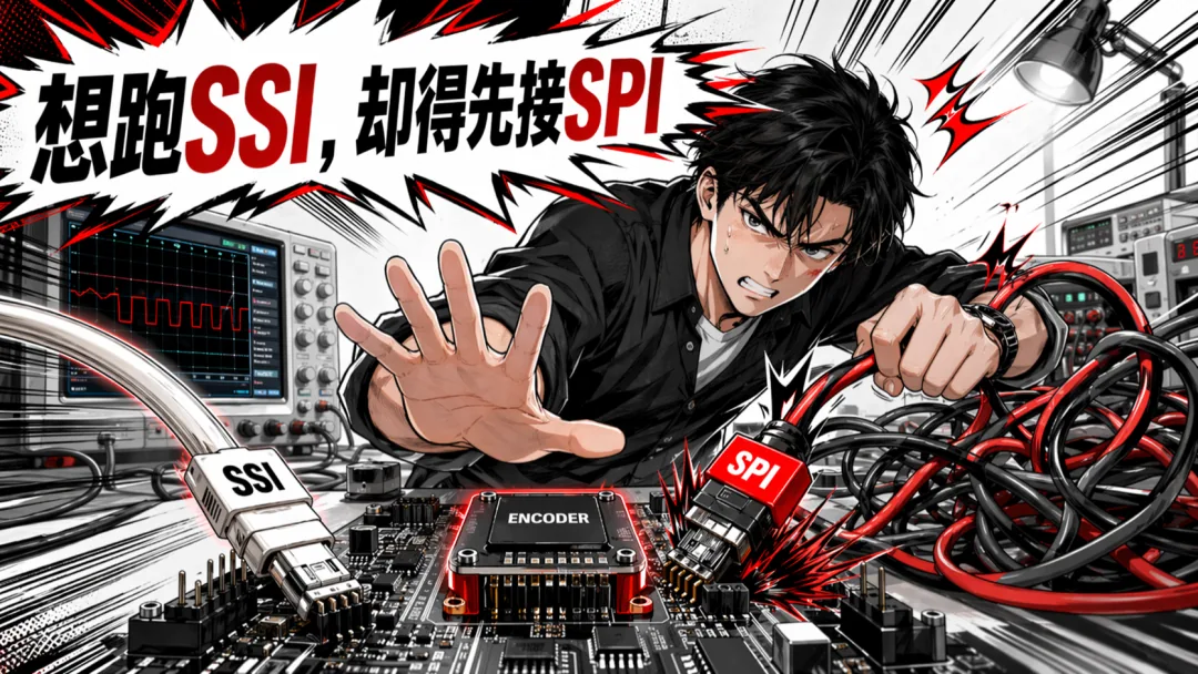 想跑 SSI，出厂却得先接 SPI：很多编码器输的不是精度，是第一次接入太别扭