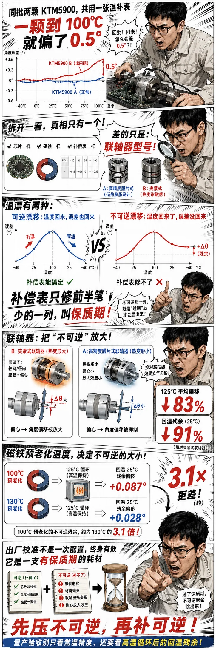 同批两颗 KTM5900、共用一张温补表,一颗到 100°C 就 "过期" 了