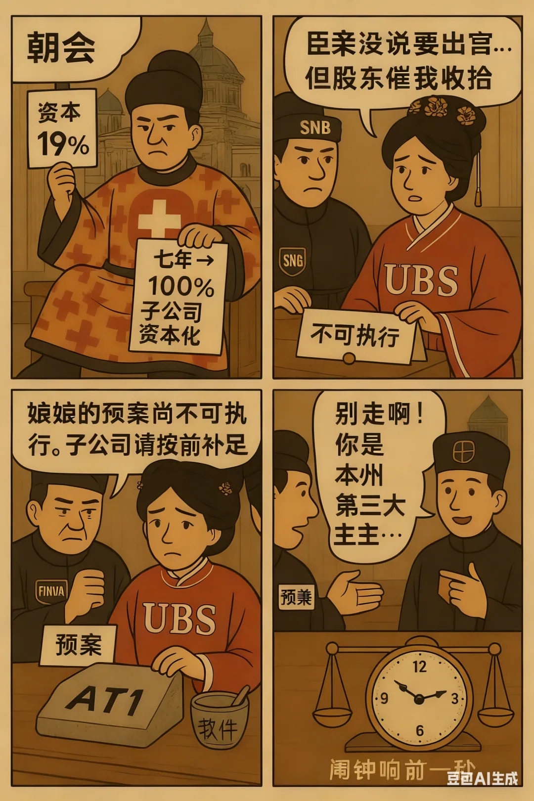 UBS和瑞士政府吵成《甄嬛传》:妃子要不要出宫,皇帝能不能撑住脸面?