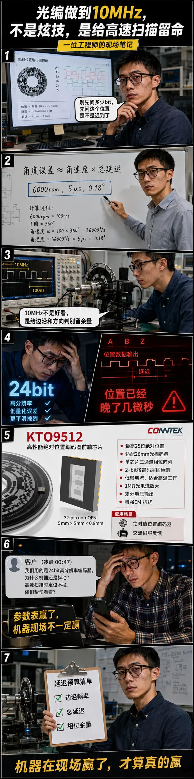 光学编码器 做到 10MHz,不是炫技,是给高速扫描留命