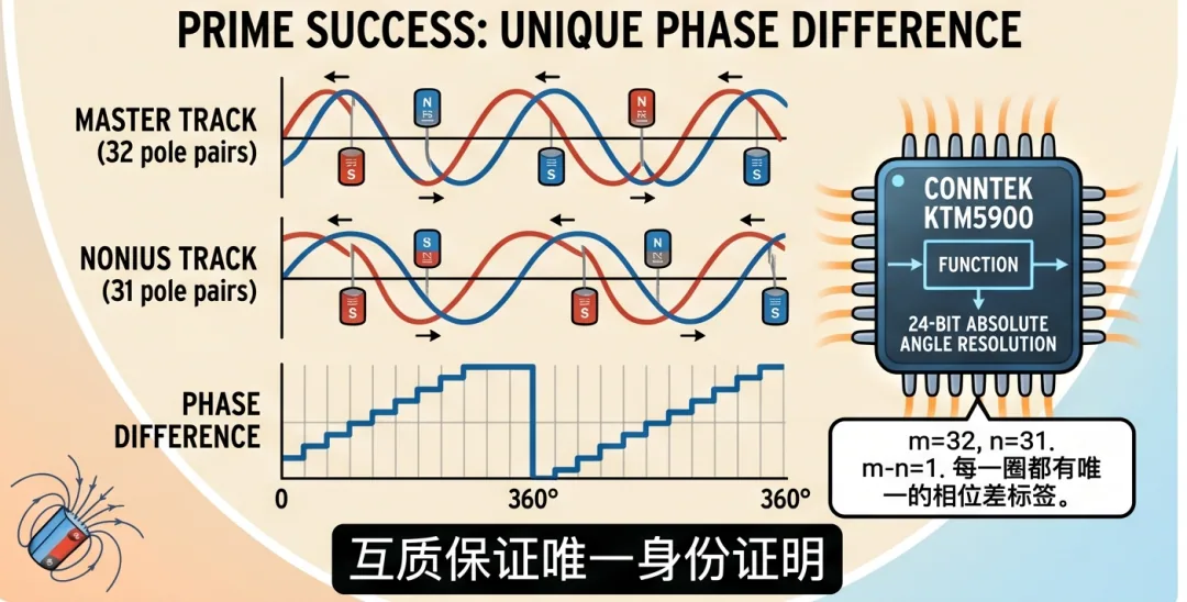游标编码器为什么一定要互质：数学逻辑解析