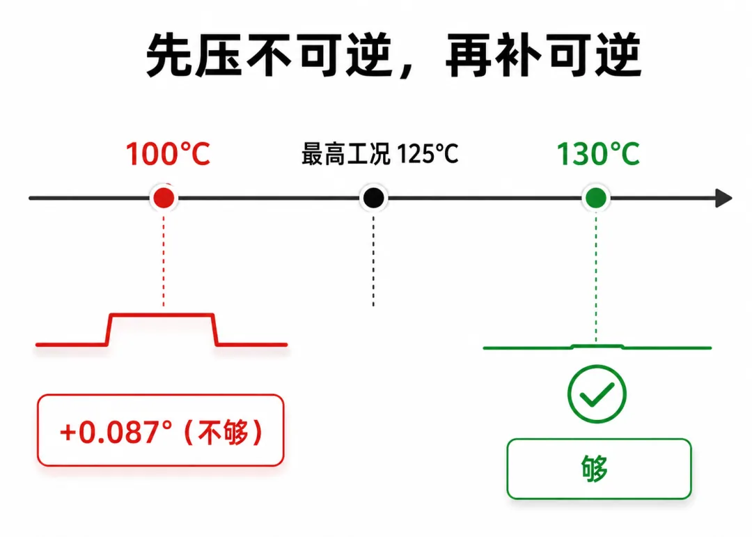 同批两颗 KTM5900、共用一张温补表,一颗到 100°C 就 "过期" 了