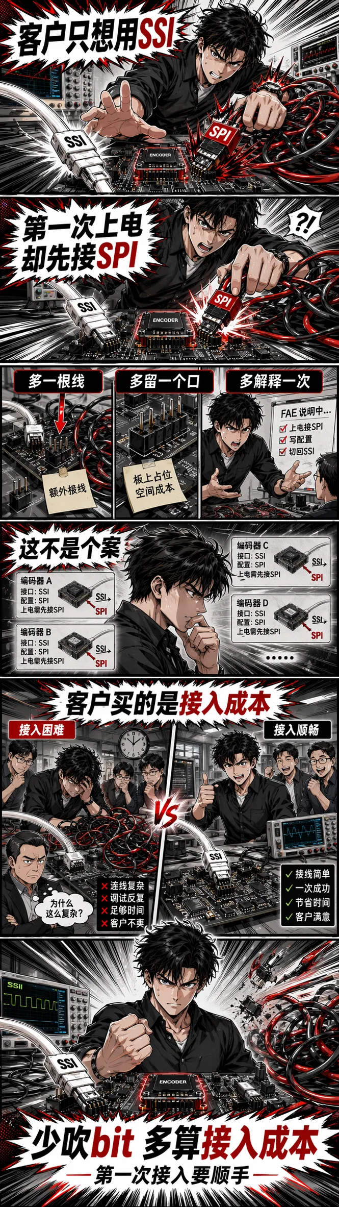 想跑 SSI，出厂却得先接 SPI：很多编码器输的不是精度，是第一次接入太别扭